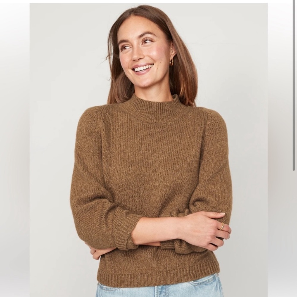Caramel colored slouchy sweater